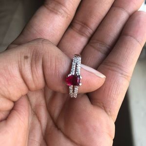Natural ruby ring